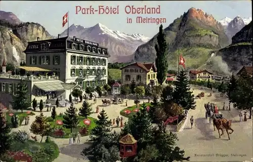 Ak Meiringen Kanton Bern Schweiz, Parkhotel Oberland
