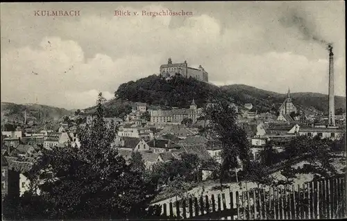 Ak Kulmbach in Oberfranken, Blick v. Bergschlösschen