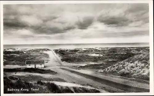 Ak De Koog Texel Nordholland Niederlande, Badweg, Dünen, Panorama