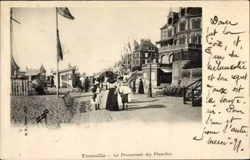 Ak Trouville Calvados, La Promenade des Planches