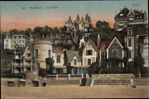 Ak Trouville Calvados, Les Villas