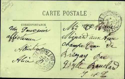 Ak Trouville sur Mer Calvados, La Poste de la Rue Victor Hugo