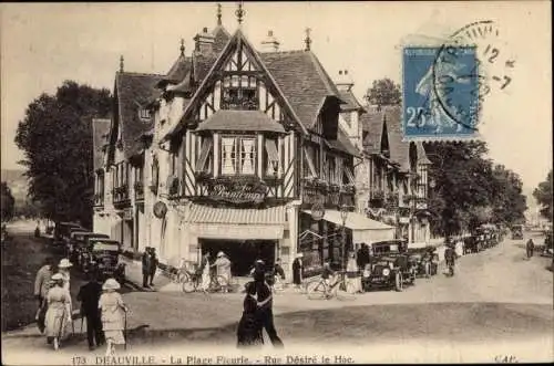 Ak Deauville La Plage Fleurie Calvados, Rue Desire le Hoc