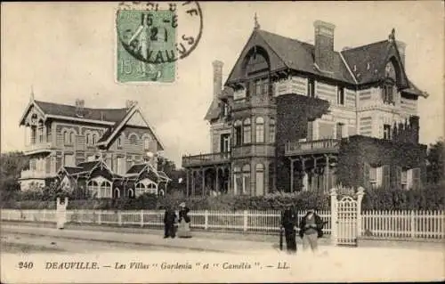 Ak Deauville Calvados, Les Villas Gardenia et Camelia