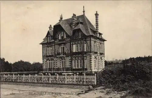 Ak Deauville sur Mer Calvados, Chalet