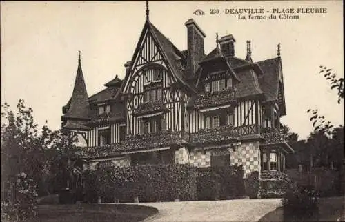 Ak Deauville La Plage Fleurie Calvados, La ferme du Coteau