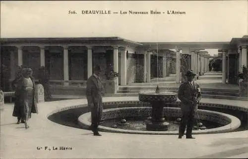 Ak Deauville Calvados, Les Nouveaux Bains, L'Atrium