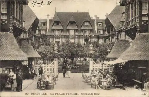 Ak Deauville La Plage Fleurie Calvados, Normandy Hotel