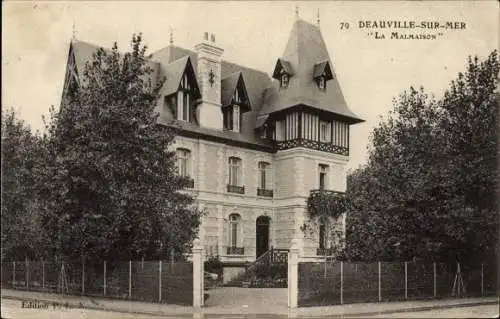 Ak Deauville sur Mer Calvados, La Malmaison