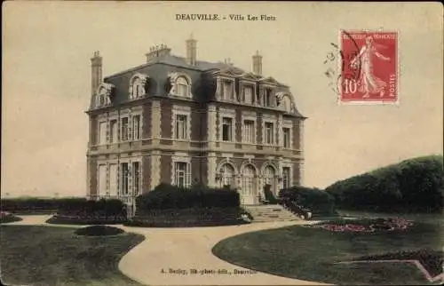 Ak Deauville Calvados, Villa Les Flots