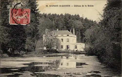 Ak Sousmont-Saint-Quentin Calvados, Château de la Brêche