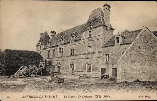 Ak Soulangy Calvados, le Manoir du XVII siècle