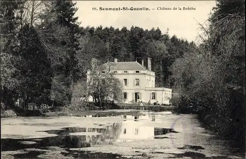 Ak Sousmont-Saint-Quentin Calvados, Château de la Brêche