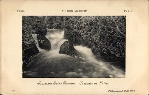 Ak Sousmont-Saint-Quentin Calvados, Cascades du Laison