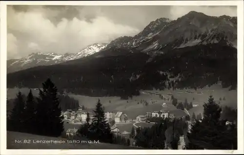 Ak Lenzerheide Kanton Graubünden, Ortsansicht, Bergpanorama