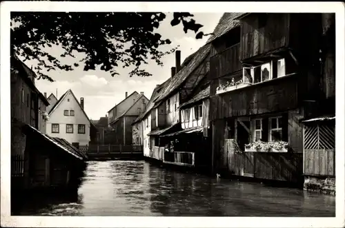 Ak Forchheim in Oberfranken Bayern, Wiesentpartie, Klein Venedig