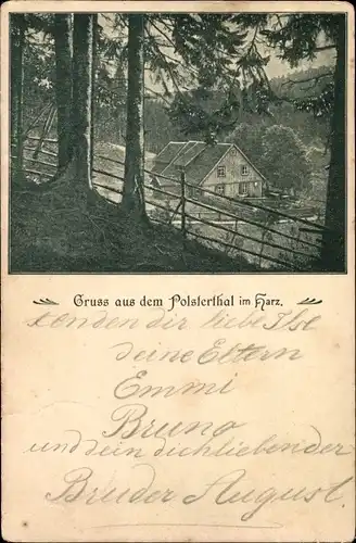 Ak Altenau Clausthal Zellerfeld im Oberharz, Gruss aus dem Polstertal