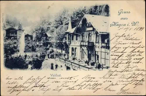 Ak Hagen in Westfalen, Waldlust