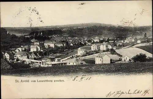 Ak St. Avold Lothringen Moselle, Blick vom Lazarettberg