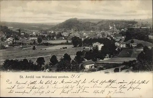 Ak St. Avold Lothringen Moselle, Panorama vom Wahlenberg gesehen