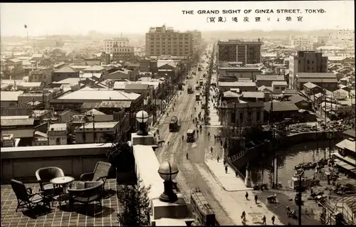 Ak Tokyo Tokio Japan, Ginza Street, Panorama