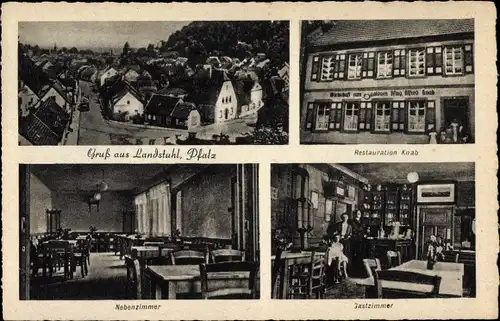 Ak Landstuhl in der Pfalz, Restauration Knab, Panorama