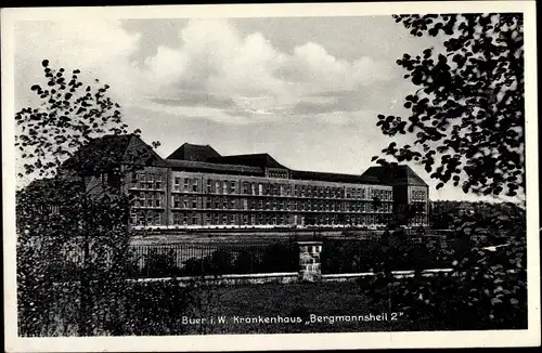 Ak Buer Gelsenkirchen im Ruhrgebiet, Krankenhaus Bergmannsheil 2
