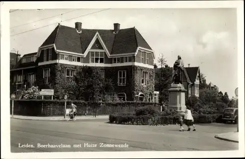 Ak Leiden Südholland Niederlande, Boerhaavelaan met Huize Zonnewende