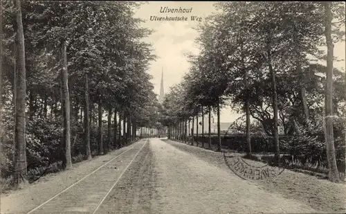 Ak Ulvenhout Nordbrabant Niederlande, Ulvenhoutsche Weg