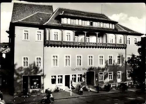 Ak Meiningen in Südthüringen, HO Hotel Sächsischer Hof, Milchbar