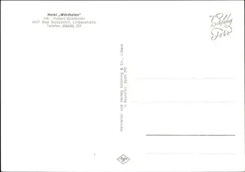 Ak Bad Salzschlirf in Hessen, Hotel Wüsthofen