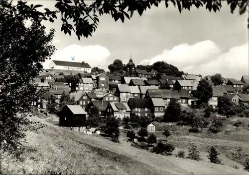 Ak Schnett Masserberg in Thüringen, Gesamtansicht, Kirche, Kulturhaus
