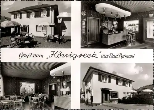 Ak Bad Pyrmont in Niedersachsen, Cafe Königseck, Löwenser Straße 27