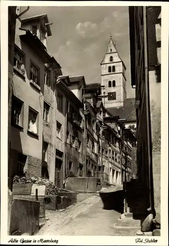 Ak Meersburg am Bodensee, Alte Gasse, Kirchturm