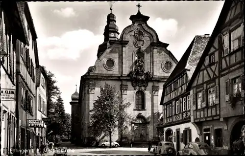Ak Ettlingen in Baden, Martinskirche