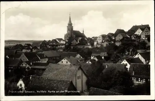 Ak Hollfeld in der Fränkischen Schweiz, Partie an der Pfarrkirche
