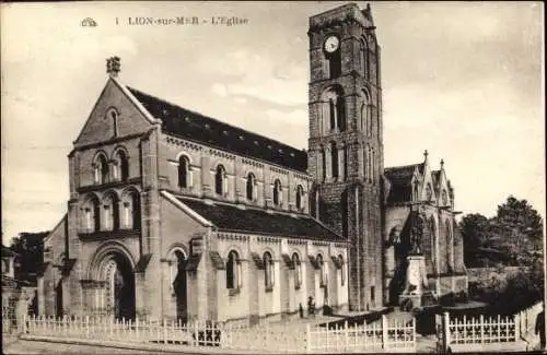 Ak Lion sur Mer Calvados, l'Église