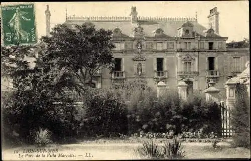 Ak Lion sur Mer Calvados,  Parc de la Villa Marcotte