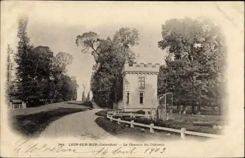 Ak Lion sur Mer Calvados, le chemin du Château