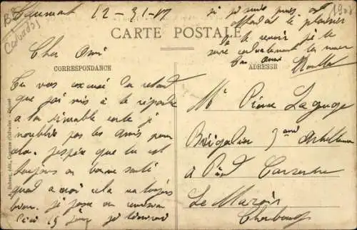 Ak Longues sur Mer Calvados, portes d'entrée de l'ancienne Abbaye Sainte Marie, maison de l'Abbé