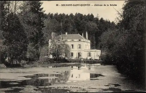 Ak Sousmont-Saint-Quentin Calvados, Château de la Brêche