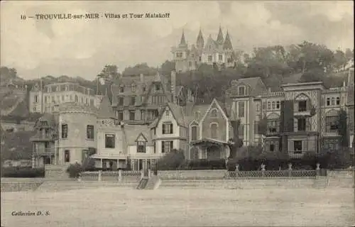 Ak Trouville Calvados, Villas et Tour Malakoff