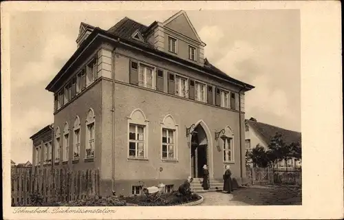 Ak Schwabach in Mittelfranken Bayern, Diakonissenstation, Bogenstraße 17