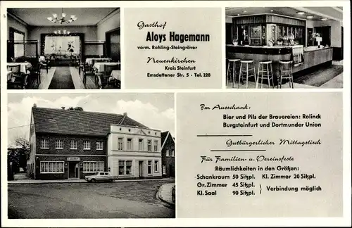 Ak Neuenkirchen im Münsterland, Gasthof Aloys Hagemann, Emsdettener Straße 5