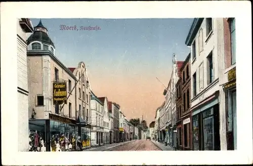 Ak Moers am Niederrhein, Neustraße, Laden der Gebrüder Kaufmann