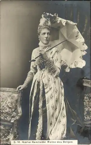 Ak S. M. Marie Henriette Reine des Belges