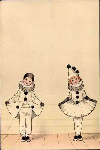 Ak Harlekin, Pierrot, Pierrrette