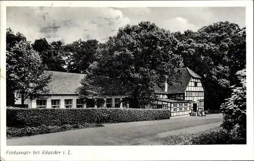 Ak Schieder Schwalenberg in Lippe, Gasthaus Fischanger