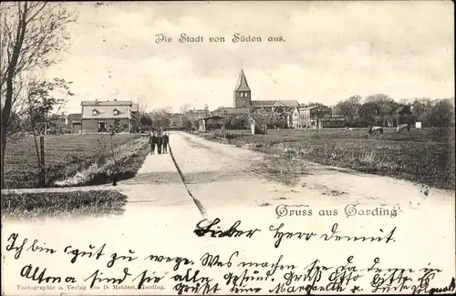 Ak Garding in Nordfriesland, Kirche, Teilansicht