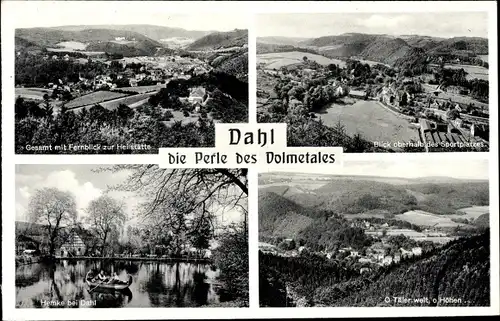 Ak Dahl Hagen in Westfalen, Volmetal, Fernblick zur Heilstätte